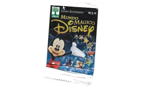001x Figurinha Lacrada Mundo Magico Disney