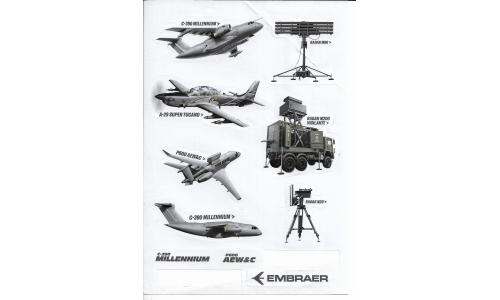 Embraer Folha de Adesivos