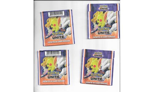 004x Figurinhas Envelopes Pokemon Unite