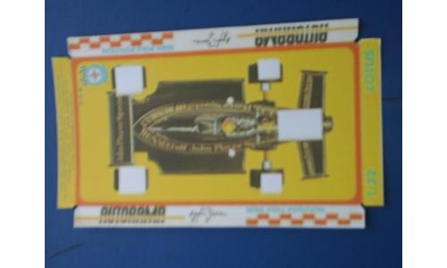 Autorama Estrela - Embalagem Papel�o da Base da Vitrine JPS Senna