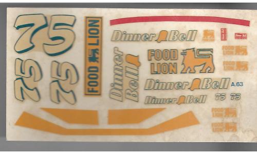 Autorama Decalque A63 Food Lion