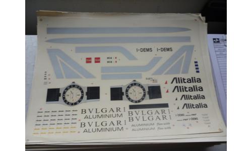 Decalque Avi�o Alitalia Bulgari