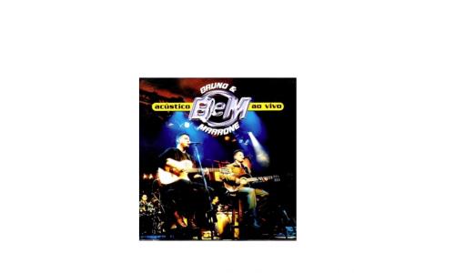 CD Bruno e Marrone Acustico Ao Vivo