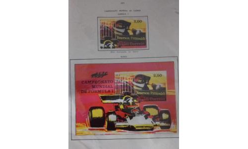 Selo F-1 e Bloco Emerson Fittipaldi