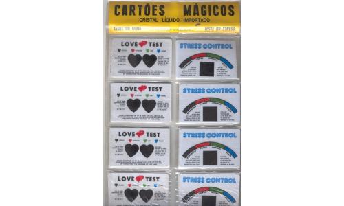 Cart�o Cristal Liquido Love Test e Cards Stress