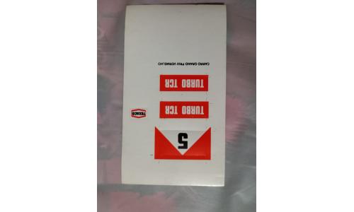 Autorama TCR Adesivo Carro F1 Vermelho e Branco