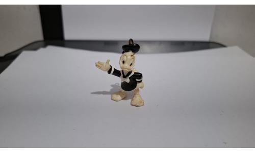 Mini Pato Donald Roupa Preto e Branco 1970