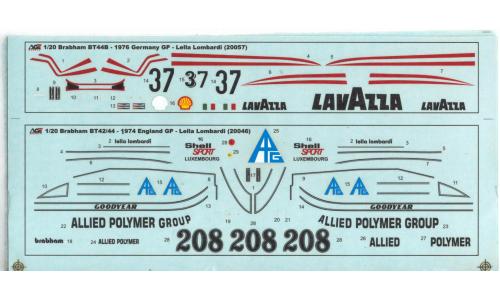 1/20 - 1976 Brabham BT44B Leila Lombardi Alemanha e Inglaterra
