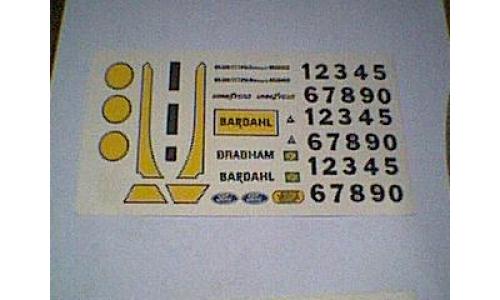 Autorama Estrela - Decalque 1970 Brabham Wilsinho Fittipaldi