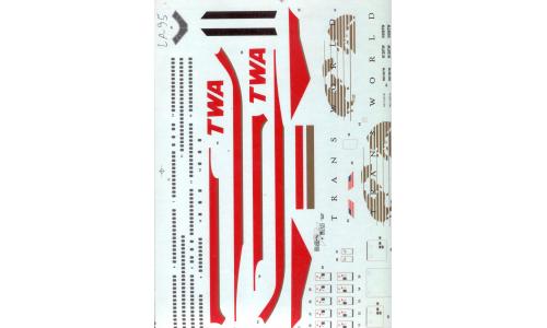 Decalque Avi�o TWA Trans World