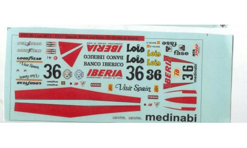 1/20 - 1977 Mc Laren M23 Emilio de Vilotta