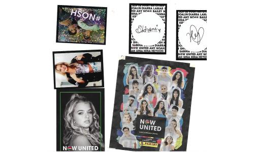 001x Figurinha Envelope Now United