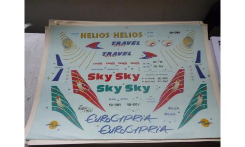 Decalque Avi�o Helios Travel Sky EuroCipria
