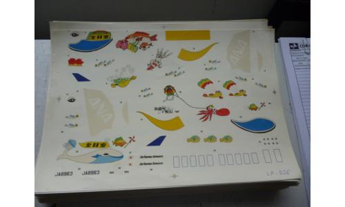 Decalque Avi�o All Nippon Airways JA8963 Desenhos