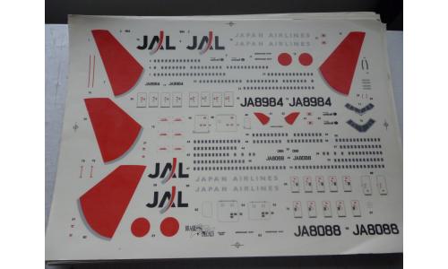 Decalque Avi�o Jal Airlines JA8984 JA8088