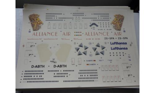 Decalque Avi�o Lufthansa Alliance AIR D-ABTH