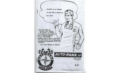 Autorama Estrela - Manual 1960 A-06 Auto-Rama S-P