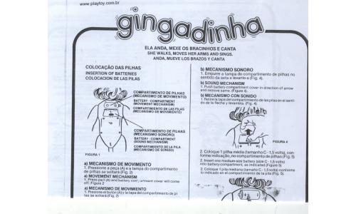 Manual Estrela Boneca Gingadinha