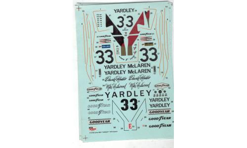 1/12 - 1974 Mc Laren M23 Yardley
