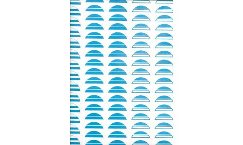 Decalque Meia Lua Azul Claro