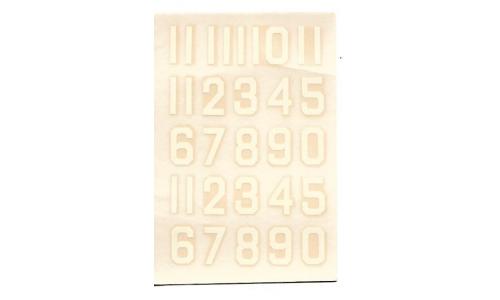 Decalque Numeros 1.0 Branco