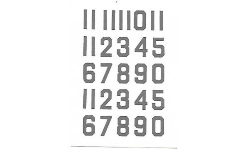 Decalque Numeros 1.0 Grafite
