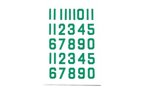 Decalque Numeros 1.0 Verde Claro