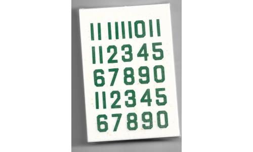 Decalque Numeros 1.0 Verde Escuro