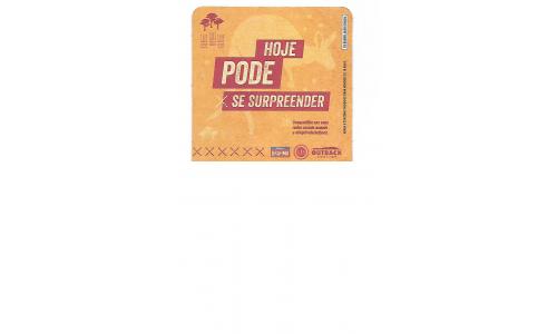 Bolacha de Chopp Brahma Outback Hoje Pode Amarelo