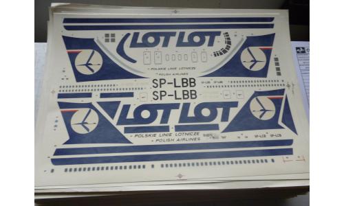 Decalque Avi�o Polskie Line Lotnicze SP-LBB