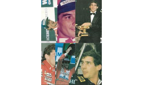 Lote 06x Postais Ayrton Senna