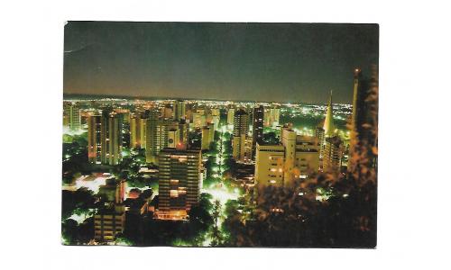 Cart�o Postal Brasil Parana Maringa Vista Parcial Noturna