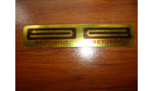 Ferrorama - Adesivo 1980 Retorno Dourado