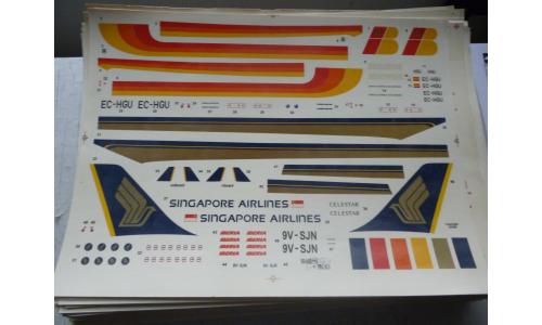 Decalque Avi�o Singapore Airlines Iberia