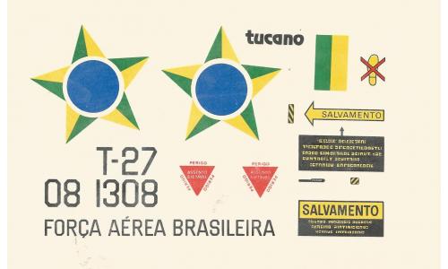 Decalque Avi�o Tucano Embraer